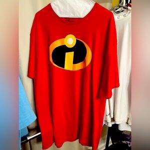 Mr, Incredible Disney Dad T-shirt 2XL red cotton Be a Super Dad with this shirt